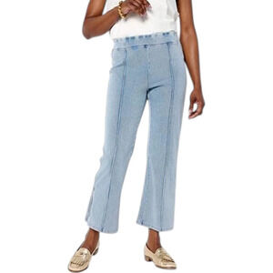 C Wonder Women's Pull-On Stretch Denim Knit Ankle Pant Light Wash - Petite